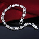 Sterling Silver Chain Bracelet Elegant Party Wedding Gift