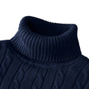 Men's Winter Turtleneck Wool Sweater Stylish Cozy Pullover