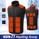 21 Heated Vest Electric Heated Jackets Men Women Sportswear