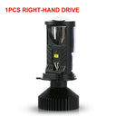 Y6D H4 LED Projector Headlight: Efficient Hi Lo Beam Lighting Solution  ourlum.com 1pcs Right hand  