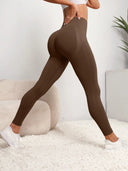 High Waist Seamless Push-Up Leggings for Women - Fitness and Yoga Wear