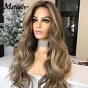 Chocolate Brown Body Wave Lace Front Wig 30 Inch Remy Hair