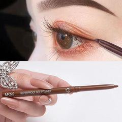 Brown Silkworm Eyeliner Gel Pencil: Waterproof Matte Eye Liner Pen