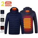 21 Areas Heated Jacket Men Warm Vest USB Self Heating