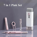 Keyboard & Earphones Cleaning Kit: Ultimate Tech Hygiene Tool Set  ourlum.com 7 in 1 Pink Set  