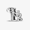 925 Sterling Silver Zircon Vine 26 Letters Pendants Bead