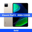 【World Premiere】 Pad 6 Snapdragon 870 Processor 128GB/256GB 144Hz WQHD+ 11-inch Display 8840mAh 33W Fast Charging Tablet  ourlum.com 8GB 128GB Gold Official Standard CHINA