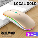 Bluetooth RGB Wireless Mouse Rechargeable Silent for MacBook