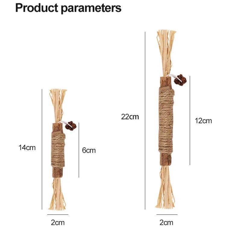 Catnip Chew Stick: Natural Snacks for Cats Teeth Cleaning & Stress Relief  ourlum.com 2pcs 1pc or 2pcs 