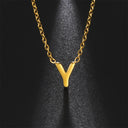 Initial A-Z Letter Necklaces for Women Elegant Chains Choker