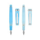 Sky Blue Jinhao 82 Fountain Pen Silver Clip Acrylic Barrel Fine Nib