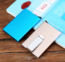 Slim Metal Card Wallet Business Minimalist RFID Cardholder