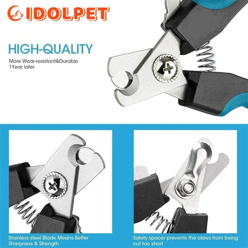 Pet Nail Clipper: Professional Stainless Steel Cat Dog Grooming Tool  ourlum.com   