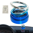 Elegant Car Perfume Double-ring Aroma Diffuser Solar Freshener