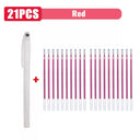 Vanishing Ink Heat Erasable Marker Pen Set for DIY Crafts and Sewing  ourlum.com 21pcs red  