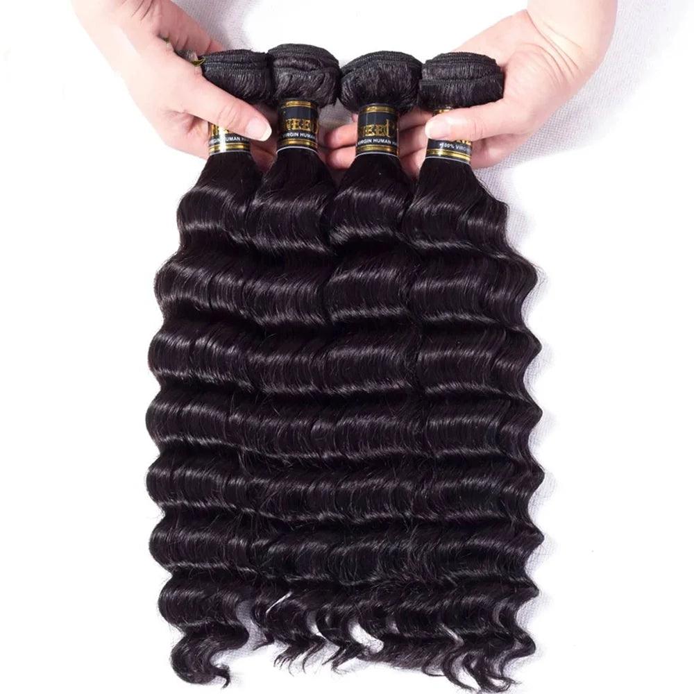 Peruvian Loose Deep Wave Human Hair Bundle - Long Length Remy Hair Extension  ourlum.com   