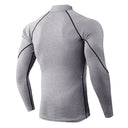 Men Running T shirt Quick Dry Bodybuilding Sport Shirt Long Sleeve Compression Top  Fitness Tight Rashgard Gym T-Shirt Men