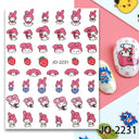 Adorable Cartoon Hello Kitty Nail Sticker Set for Nail Art