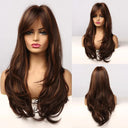 Blonde Wavy Synthetic Hair Wig with Bangs - Natural Beauty and Comfort  ourlum.com LC353-2  