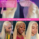 40 Inch Honey Blonde Lace Front Wig Luxurious Brazilian Remy