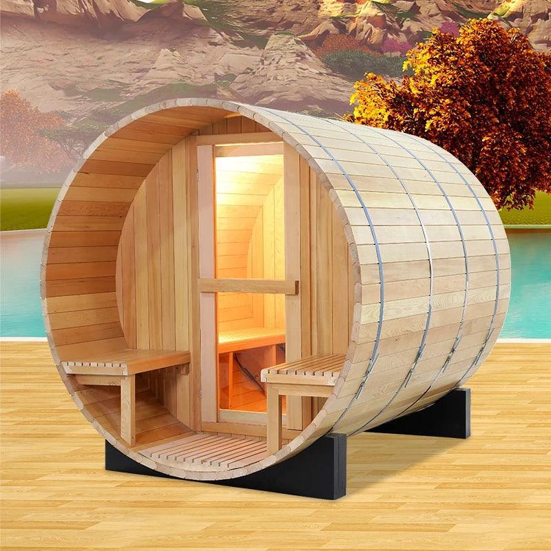 Home Relaxation Oasis: Far-Infrared Tourmaline Sauna Room  ourlum.com   