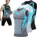 Men's Ionic Shaping Vest Ice-Silk Slimming Vest Body Shaper