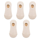 Breathable Mesh Men's Cotton Socks - Pack of 5 Pairs, Non-slip Silicone, Summer Thin Sports Socks  Our Lum 5 white EU 37-45 