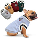 Dog Cat V-neck Teddy Knitted Vest - Winter Warm Apparel  ourlum.com   