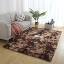 Gray Carpet for Living Room Plush Rug Soft Velvet Mats