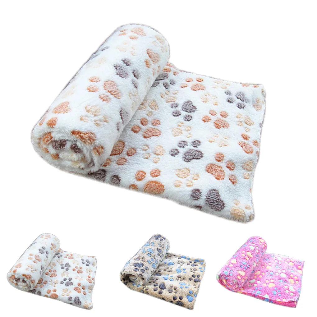 Cozy Pet Fleece Blanket: Soft Bed Mat Cover for Dog Cat Winter Comfort  ourlum.com   