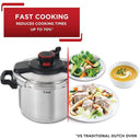 6.3 Quart Stainless Steel Pressure Cooker for Induction Cooking