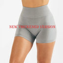 High Waist Scrunch Butt Seamless Yoga Shorts for Women - Push Up Athletic Gym Workout Bottoms