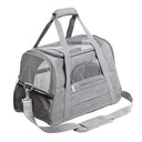 Soft Portable Pet Carrier Bag with Safety Zippers Travel