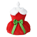 Funny Santa Claus Dog Christmas Costume: Warm Fleece Xmas Outfit  ourlum.com C XS 