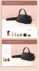 Design Niche Style Summer Cute Handmade Cat Shoulder Bag