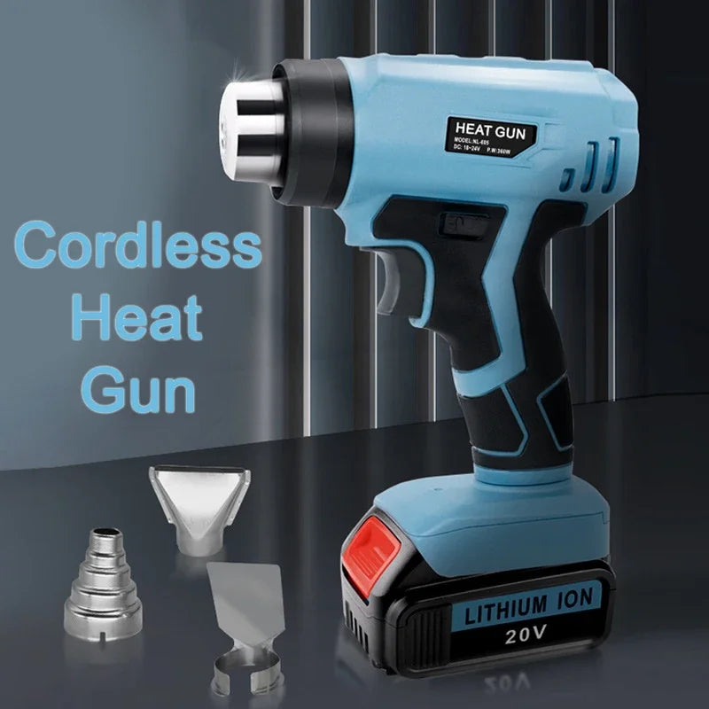 Cordless 18V/20V Heat Gun for Makita Dewalt Milwaukee 4 Nozzles