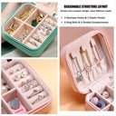 Mini Jewelry Storage Box Portable Home Travel Case for Women