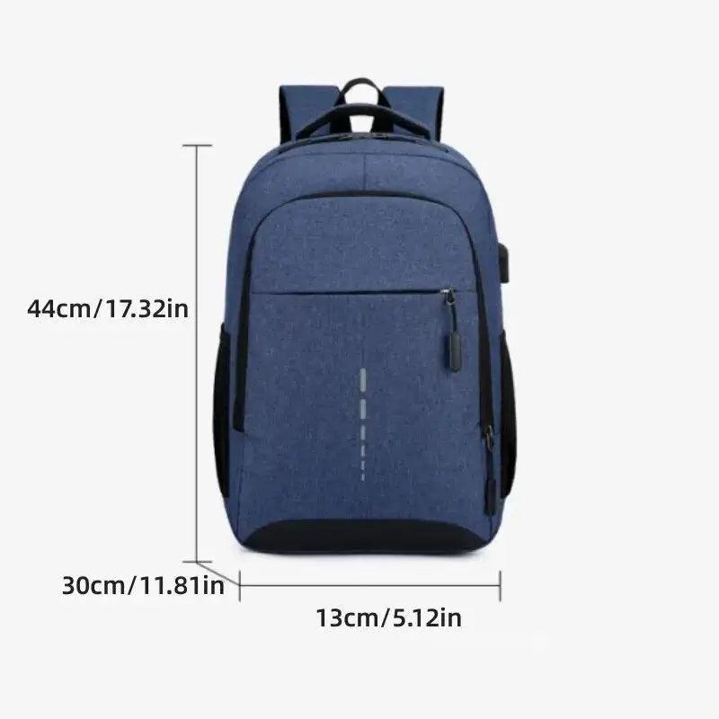 Mens BackPack Large Capacity Simple Fashion Travel Student Computer Bag  ourlum.com   