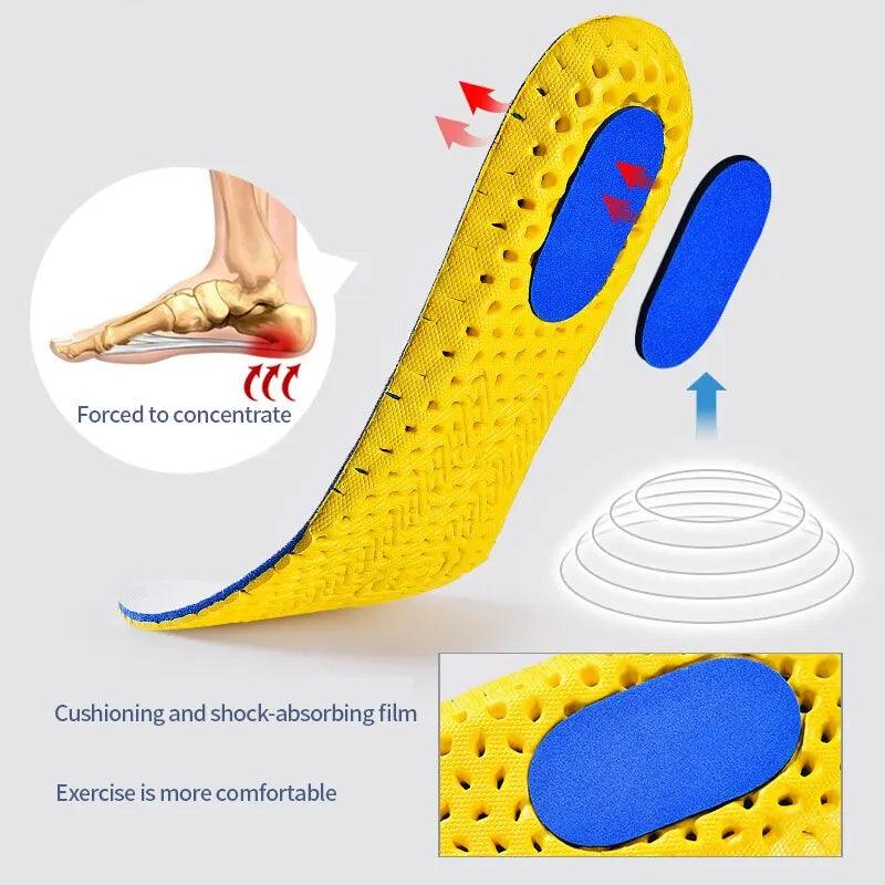 Memory Foam Orthopedic Insoles - Set of 3 Pairs for Breathable Sneakers and Running Shoes  ourlum.com   