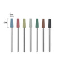 6pcs/set Rubber Silicon Nail Drill Milling Cutter for Manicure Bit Flexible Polisher Machine Electric Nail File Art Tools  ourlum.com GXJ 7-20  