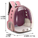 Cat Bubble Pet Backpack: Transparent Capsule Design for Travel