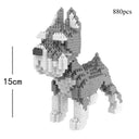 Dog Model Building Block Set: Creative, Fun, Educational Pet Toy for All Ages  ourlum.com Schnauzer in bag  