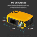 A2000 Mini Projector Home Cinema Theater Portable 3D 4K