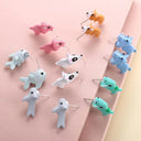 Animal Cartoon Stud Earrings: Playful Dinosaur Dog Whale