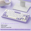 AULA F75 2.4G Wireless Bluetooth Wired Gaming Mechanical Keyboard RGB 75% Layout