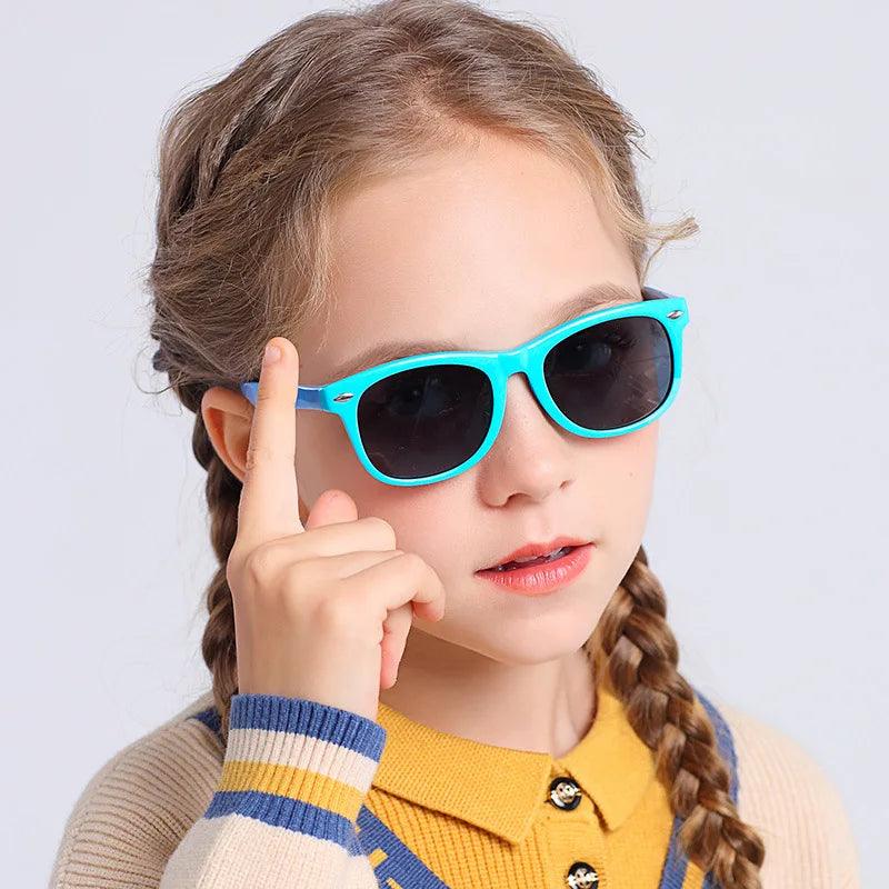 Flexible UV Protection Kids Sunglasses for Summer Outdoor Fun - Non-polarized Eyewear for Boys and Girls