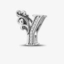 925 Sterling Silver Zircon Vine 26 Letters Pendants Bead