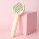 Pet Grooming Tool: Self-Cleaning Hair Remover Comb Easy Use