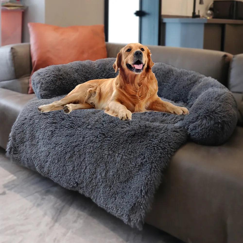 Plush Dog Bed Sofa for Large Pets: Ultimate Comfort & Joint Support  ourlum.com   