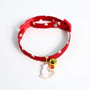 Adjustable Cute Kitten Collar with Bell - Safe & Stylish Cat Accessories  ourlum.com Q S(17-32cm) CN